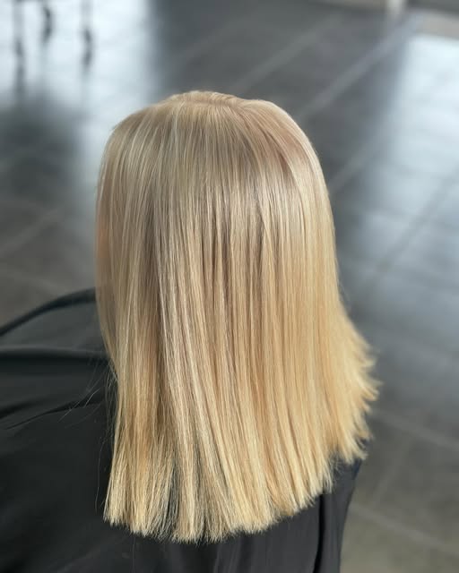 A bright blonde colour by Abbey